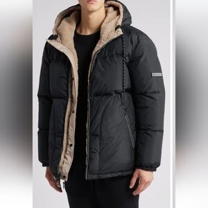 UGG Womens/ Unisex Shasta Faux Shearling 700 Power Down Convertable Jacket Coat
